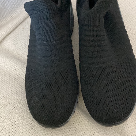 Womens Stretch ribbed block heal slip ins - Picture 5 of 7